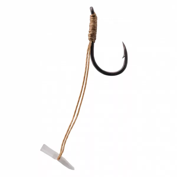 Korum Quickstop Hook Hairs 12 Hameçon Bas de Ligne Monofil à œillet avec ardillon 4 pièces