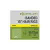 Korum Banded Hair Rigs 14 Hameçon Monté Monofilament Sans Ardillon, à Boucle 8 pièces