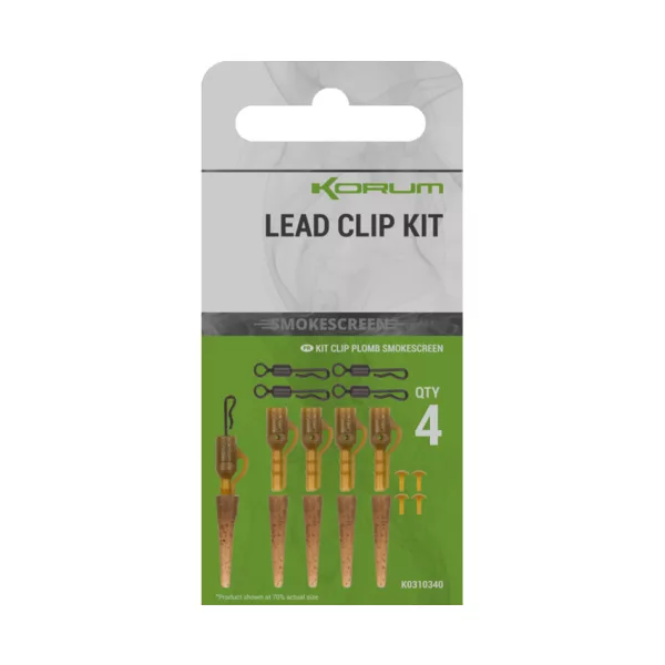 Korum Smokescreen Lead Clip Kit 4db