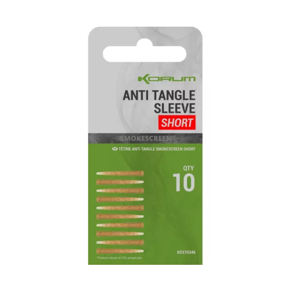 Korum Smokescreen Anti Tangle Sleeves Short Anti-emmêlement 10pcs