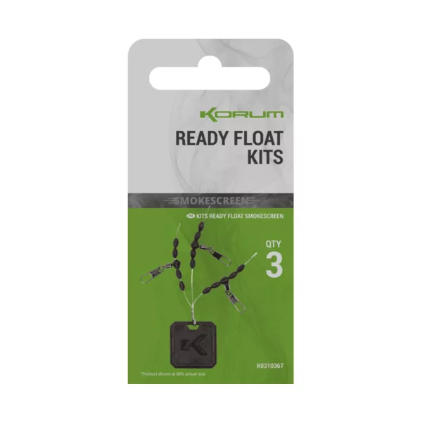 Korum Smokescreen Ready Float Kits Agrafe Rapide 3pcs