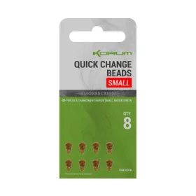   Korum Smokescreen Quick Change Beads Small Attaches rapides 8db