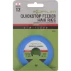 Korum Limitless Quickstop Feeder Hair Rigs 1m 12 Füles, Szakállas Monofil Előkötött Horog 8db