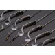 Korum Power Braid Method Hair Rigs 10 Füles, Szakállas Fonott Előkötött Horog 8db