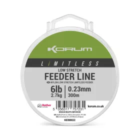   Fil principal monofilament Korum Limitless Feeder Line 0,23mm 300m
