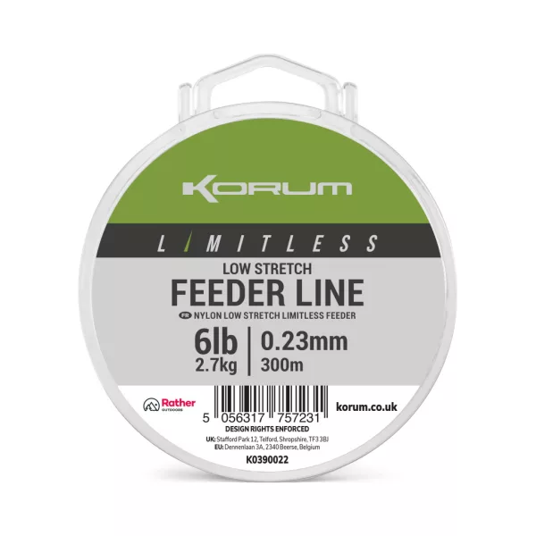 Fil principal monofilament Korum Limitless Feeder Line 0,23mm 300m