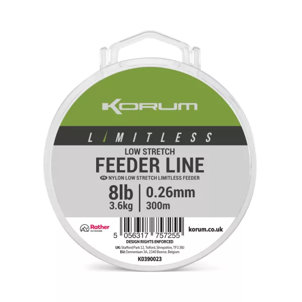 Fil principal monofilament Korum Limitless Feeder Line 0,26mm 300m