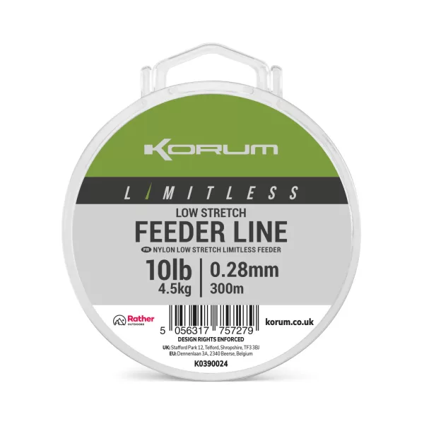 Fil principal monofilament Korum Limitless Feeder Line 0,28mm 300m