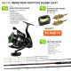 Nevis Kit Feeder pour carpes professionnel avec canne, moulinet, kit de paniers amorceurs