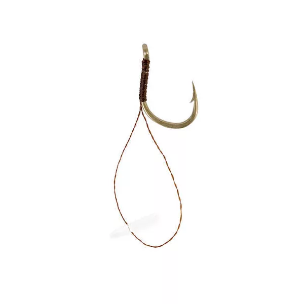 Korum Hook Hairs With Quickstops Barbed Size 8 Bas de ligne monofil pré-noué