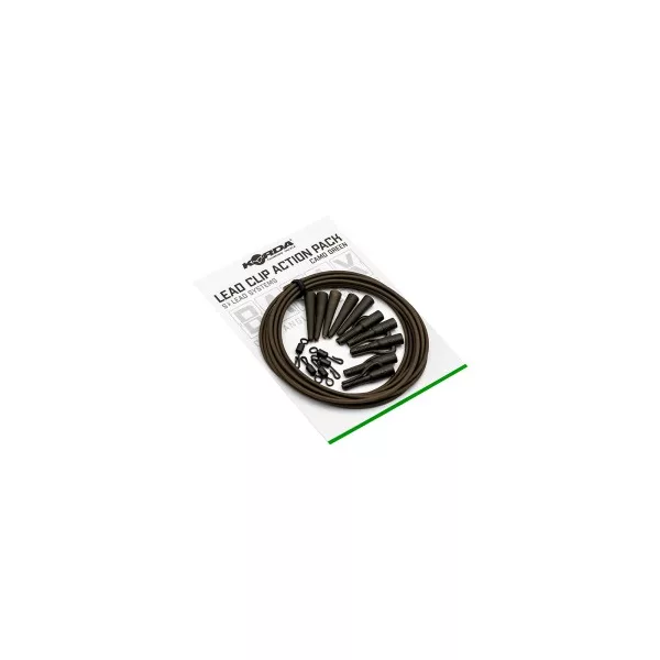 Kit de montage KORDA BASIX avec clip plomb (pack de 5)