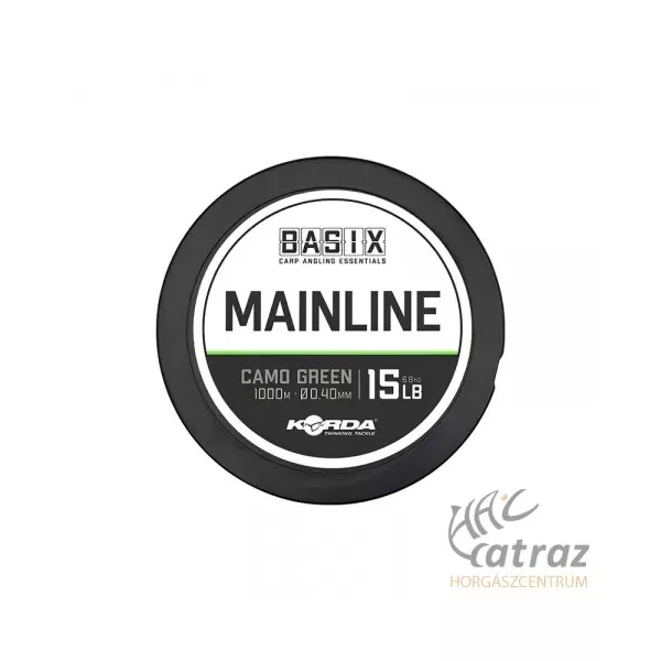 Korda Basix Main Line 15lb/0.40mm 1000m - Korda Fil Monofil pour Carpe