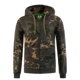 Korda Sweat à capuche zippé Dark Kamo 2XL