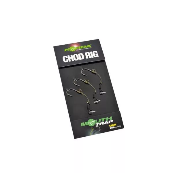 Korda Chod Rig Short Barbless Size 6 - bas de ligne CHOD pré-noué pour la pêche à la carpe