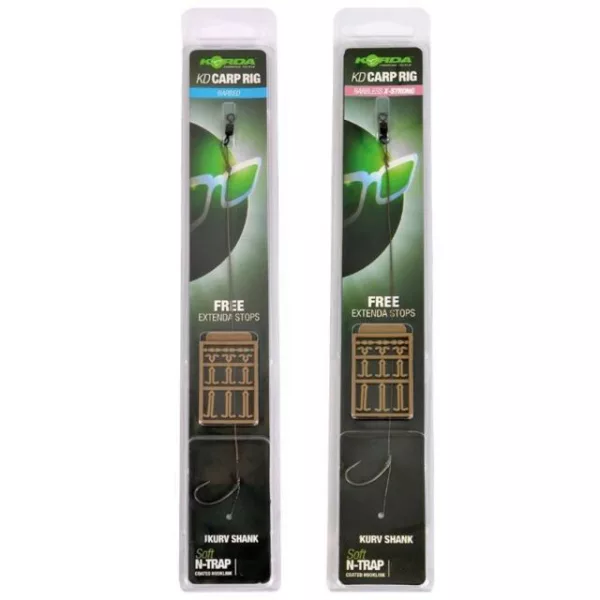 Korda N-Trap KD Rig Taille 6 Kurv B 30lb - bas de ligne à hameçon de pêche à la carpe pré-noué