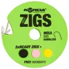 Korda Ready Zigs 8 (240cm) Barbless size 10 - bas de ligne ZIG pré-noué pour bouillette