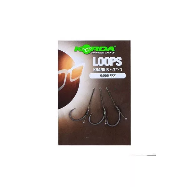 Korda Loop Rigs Taille 8B DF Wide Gape 18lb - bas de ligne à carpe pré-noué