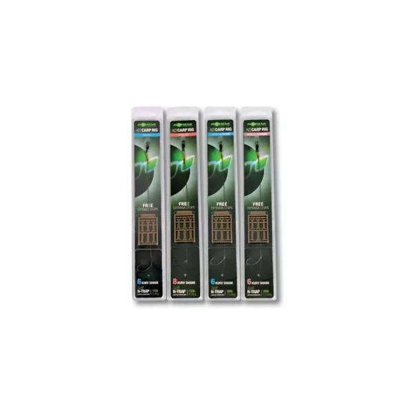 Korda N-Trap KD Rig Taille 4 Kurv B 20lb - bas de ligne à hameçon de pêche à la carpe pré-noué
