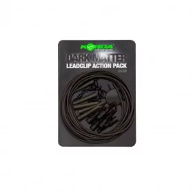 Korda Dark Matter Action Pack Weed - Kit de clips plomb