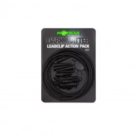   Korda Dark Matter Action Pack Silt - Kit de clips plomb couleur vase