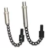 Korda Chaîne en acier inoxydable noir avec adaptateur court
