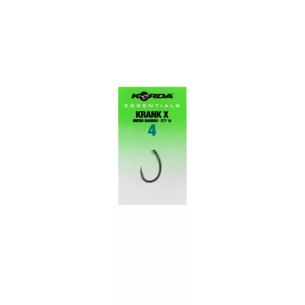 Korda Essentials Krank X 4 Füles, Szakállas Horog 10db