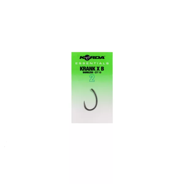 Korda Essentials Krank X 2 Füles, Szakáll Nélküli Horog 10db