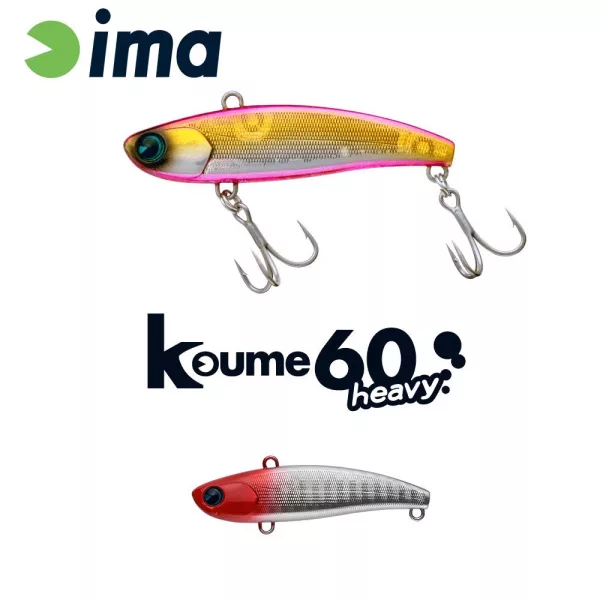 Ima Koume Vibration 60 Heavy 6cm 17gr 101 Red Head Wobbler