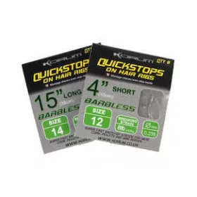   Korum Hair Rigs With Quickstops 4 Taille 16 Hameçon monté monofil