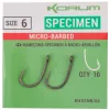 Korum Xpert Specimen - Micro-barbed (taille 6) Hameçon Feeder