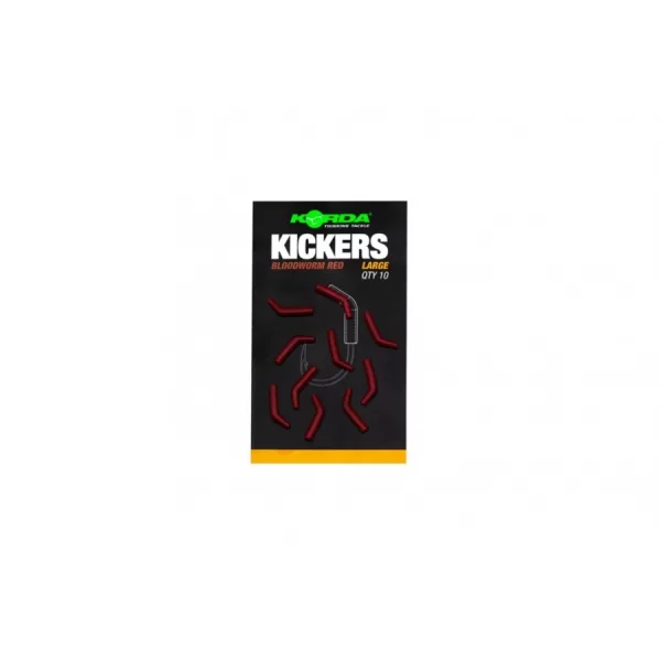 KORDA KICKERS LARGE BLOODWORM RED retourne-hameçon 10 pièces/paquet
