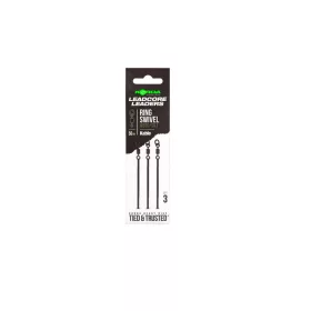   Korda Kable Leadcore Leader Ring Swivel Weed Rig de pêche à la carpe 50cm 3pcs
