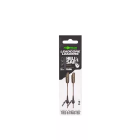   Korda Kable Leadcore Leader Heli Safe Gravel Montage carpe 50cm 2 pièces