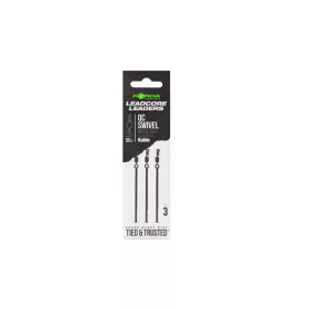   Korda Kable Leadcore Leader QC Swivel Weed Montage carpe 50cm 3 pièces