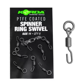 Korda PTFE Spinner Ring Swivel XX 11 Émerillon 8pcs