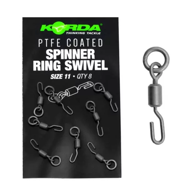 Korda PTFE Spinner Ring Swivel XX 11 Émerillon 8pcs