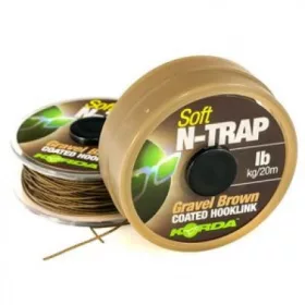   Korda N-Trap Soft 30lb Gravel Brown - ligne de bas de ligne à carpe