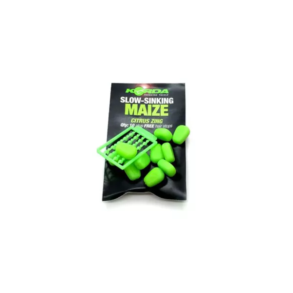 Korda Slow Sinking Citrus Zing Corn Maïs en caoutchouc vert