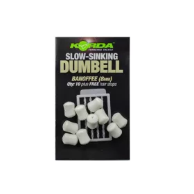   Korda Slow Sinking Dumbell Banoffee Imitation d'appât 8mm 10 pcs