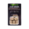 Korda Slow Sinking Dumbell Banoffee Imitation d'appât 12mm 8 pcs