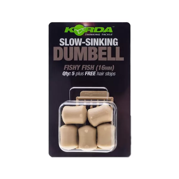 Korda Slow Sinking Dumbell Banoffee Imitation d'appât 16mm 5 pcs