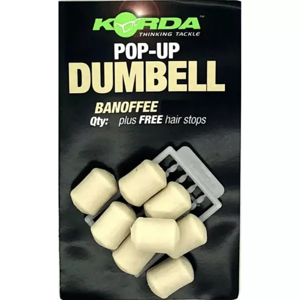 Korda Pop-up Dumbell Banoffee (16mm) - 5 pcs - imitation d'appât
