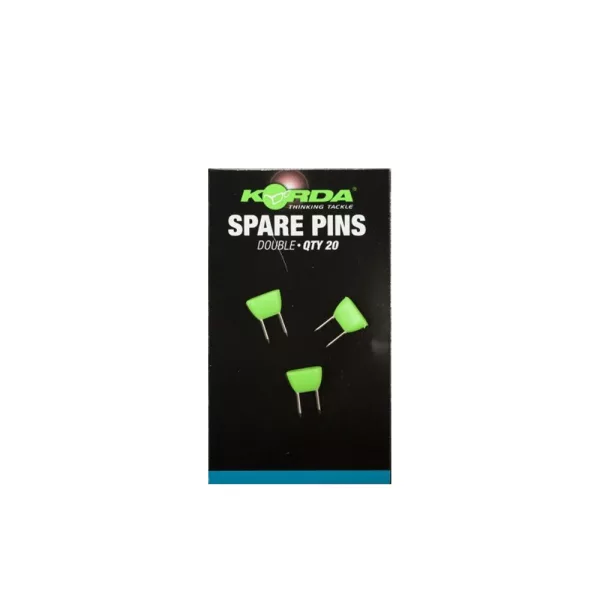 Korda 20x Double Pins For Rig Safes Aiguilles doubles de fixation d'hameçons pour supports de bas de ligne