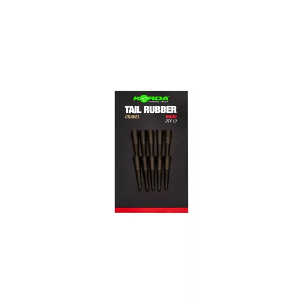 Korda Tail Rubber Nano Gravel Butée de plomb 10 pièces