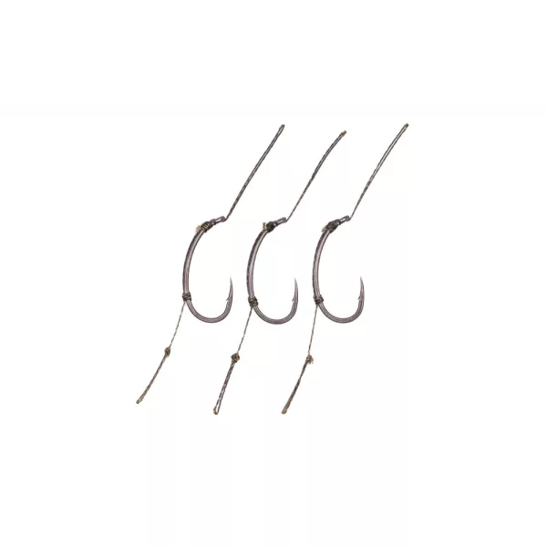 Korda Loop Rigs Klor 8 30lb Hameçon pré-monté tressé à ardillon, à œillet 3 pièces