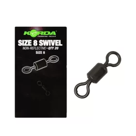 Korda Swivels Taille 8 Émerillons 20 pièces