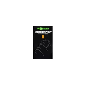 Korda Straight Point 6 Füles, Szakállas Horog 10db