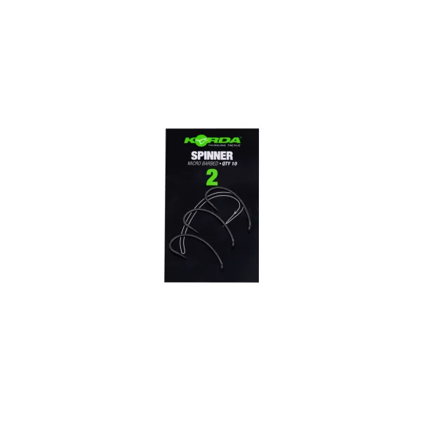 Korda Spinner Hook Taille 2 Hameçon Micro Barbed Micro Ardillon