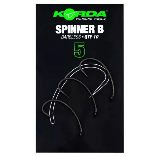 Korda Spinner B 5 Hameçon à bouillette à œillet, barbelé 10db