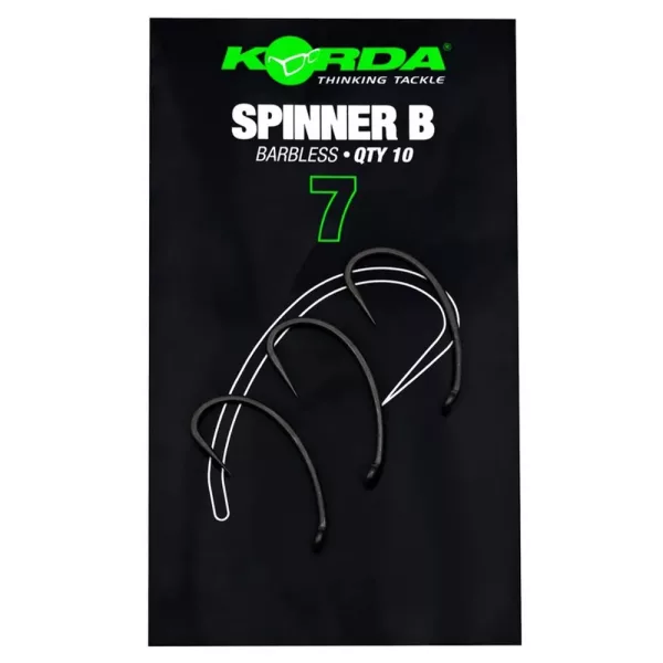 Korda Spinner B 7 Hameçon à bouillette à œillet, barbelé 10db